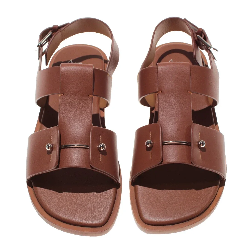 Christian Louboutin NWB Chambeliss Sandals Size 40 (US 7) in Brown Leather